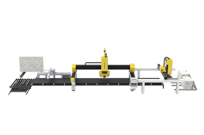 Automatic 5 Axis CNC Bridge Saw Machine Quartz Slab Production Line